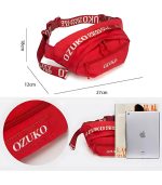 OZUKO 9102 Sports Waist Bag – Tactical, Water-Resistant Belt Pouch for Running and Fitness - Image 5