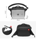 OZUKO 9275 Multifunction Waterproof Waist Bag – Compact USB Charging Fanny Pack for Men - Image 3