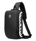 OZUKO 9281 Reflective Anti-Theft Sling Bag – Stylish Crossbody for Men with USB Charging