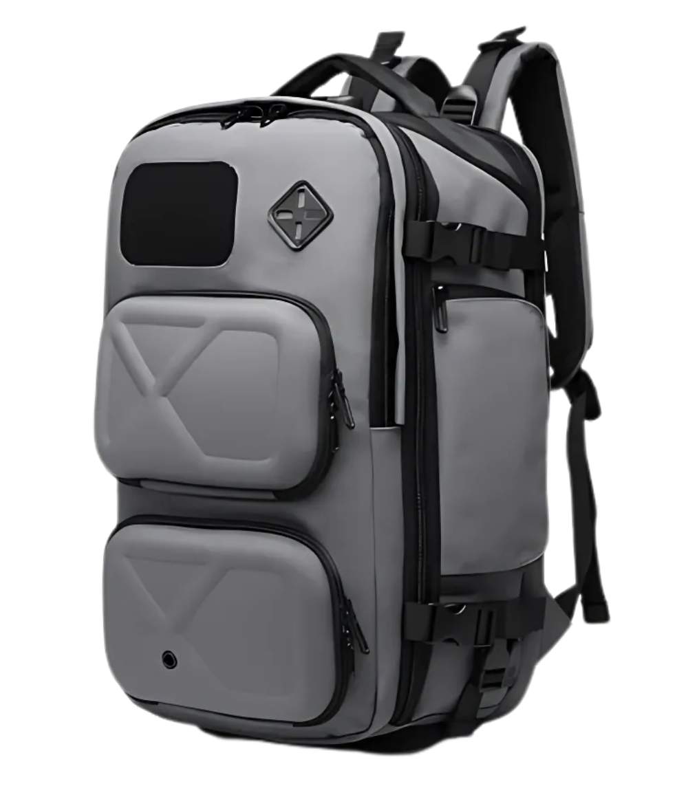 OZUKO-9309LY-Tactical-Travel-Backpack-8 OZUKO 9309LY Tactical Travel Backpack With Waist Bag– USB Port, Anti-Theft - Image 1