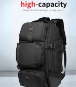 OZUKO 9386 Outdoor Travel Backpack with Cooler Compartment – USB Charging, Water-Resistant - Image 16