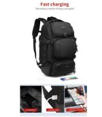 OZUKO 9386 Outdoor Travel Backpack with Cooler Compartment – USB Charging, Water-Resistant - Image 12