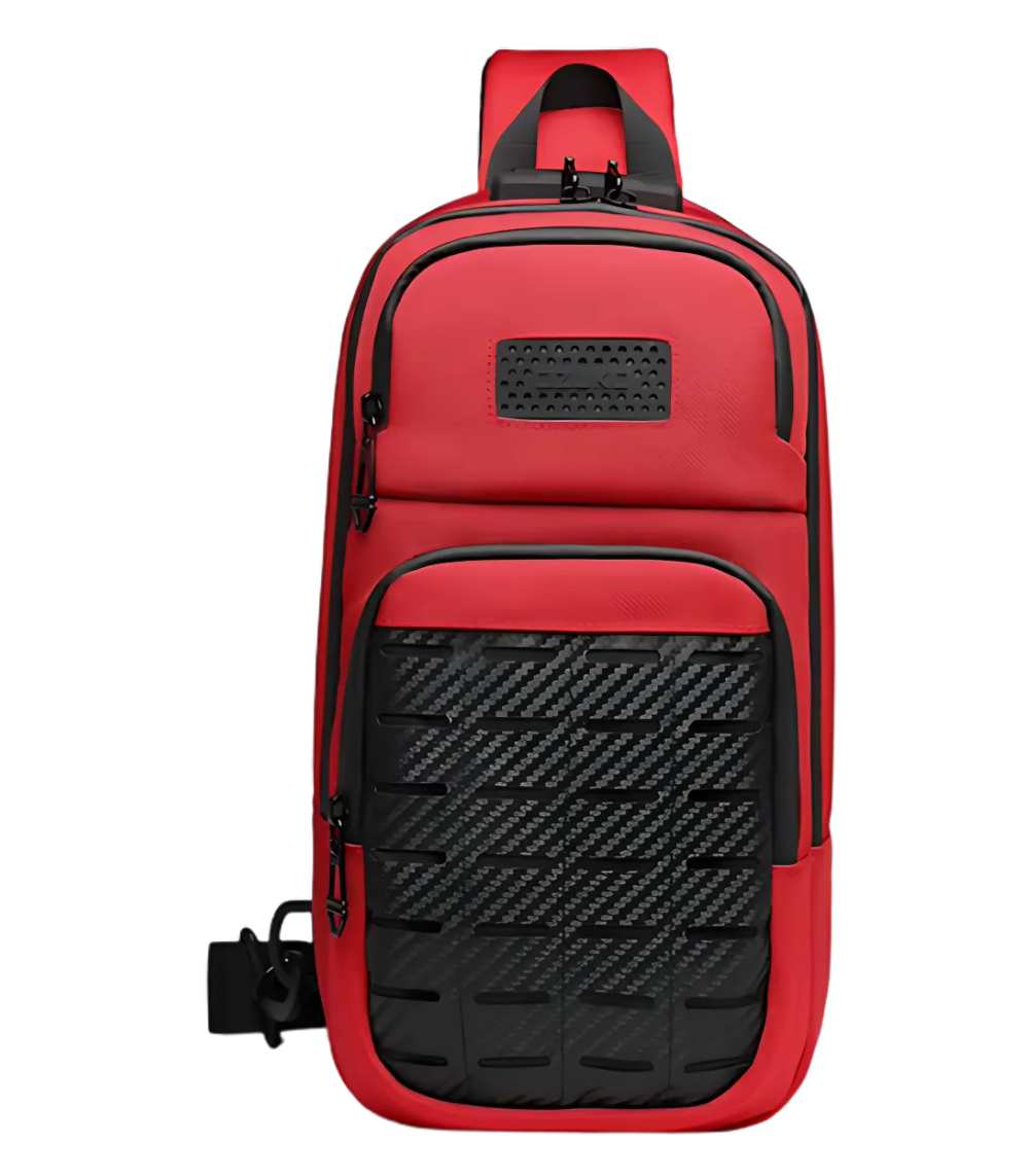OZUKO-9577-2024-New-Style-Waterproof-Sling-Bag-for-Men-15 OZUKO 9577 Waterproof Durable Sling Bag - Image 1