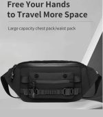 OZUKO 9681S Tactical Fanny Pack – Magnetic Buckle, Water-Resistant - Image 23