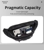 OZUKO 9681S Tactical Fanny Pack – Magnetic Buckle, Water-Resistant - Image 18