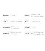 OZUKO 9588 Multifunctional Waterproof Backpack – 15.6-Inch Laptop Fit, Sports Travel Design - Image 21