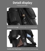 OZUKO 9631 Large Capacity Computer Laptop Backpack – Waterproof, Outdoor Sports Design - Image 10