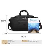 OZUKO 9651 Weekender Travel Duffle Bag – Waterproof Multipurpose Carry Bag for Men - Image 26