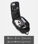 OZUKO 9659 Lightweight Waterproof Fashion Shoulder Bag – Anti-Theft Chest Bag for Men - Image 9