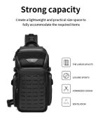 OZUKO 9680 Tactical Style EDC Sling Bag for Men - Image 14