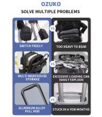 OZUKO 9699 18-Inch Underseat Carry-On Bag with Wheels – Premium Compact Trolley for Business Travel - Image 12