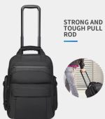 OZUKO 9699 18-Inch Underseat Carry-On Bag with Wheels – Premium Compact Trolley for Business Travel - Image 9