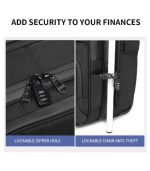 OZUKO 9699 18-Inch Underseat Carry-On Bag with Wheels – Premium Compact Trolley for Business Travel - Image 19