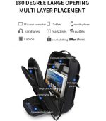 OZUKO 9716 Travel Laptop Backpack – Water-Resistant, Anti-Theft, Lightweight - Image 11