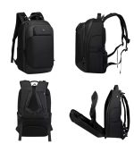OZUKO 9717 Business Travel Laptop Backpack – Waterproof, Multi-Compartment - Image 3