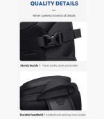 OZUKO 9730 Designer Sport Crossbody Bag – Tactical Waterproof Chest Bag for Men - Image 12