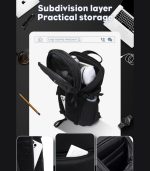 OZUKO 9730 Designer Sport Crossbody Bag – Tactical Waterproof Chest Bag for Men - Image 19
