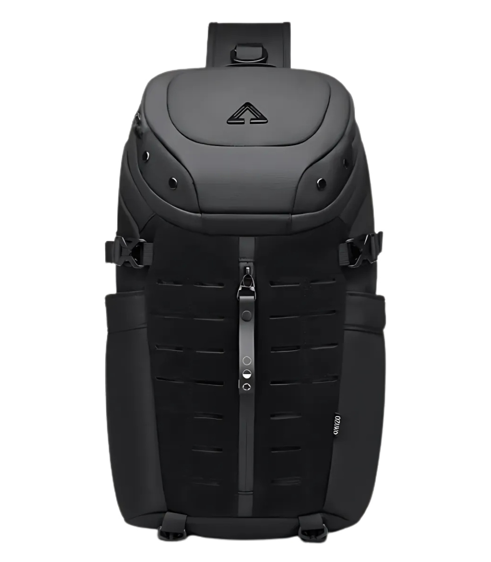 OZUKO-9730-Designer-Sport-Crossbody-Bag OZUKO 9730 Designer Sport Crossbody Bag – Tactical Waterproof Chest Bag for Men - Image 1