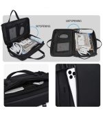 OZUKO 9749 Laptop Backpack – Convertible Water-Resistant Business Carry-On with Organized Storage - Image 6