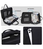 OZUKO 9749 Laptop Backpack – Convertible Water-Resistant Business Carry-On with Organized Storage - Image 4