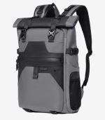 OZUKO 9761 Rolltop Waterproof Backpack with Expandable 38L Capacity and Laptop Compartment for Travel and Outdoor Use