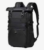 OZUKO 9761 Rolltop Waterproof Backpack with Expandable 38L Capacity and Laptop Compartment for Travel and Outdoor Use - Image 2