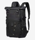 OZUKO 9761 Rolltop Waterproof Backpack with Expandable 38L Capacity and Laptop Compartment for Travel and Outdoor Use - Image 3
