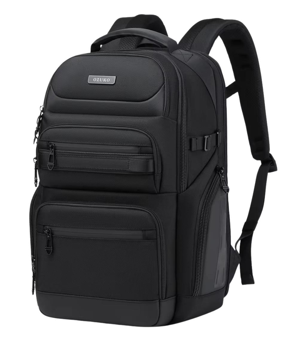 OZUKO-9772S-Waterproof-Travel-Laptop-Backpack-4 OZUKO 9772S Waterproof Travel Laptop Backpack – High-Capacity Business Bag - Image 1