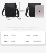 OZUKO 9783 Crossbody Sling Bag with Magnetic Closure and Water-Resistant Design for Urban Commute and Daily Use - Image 7