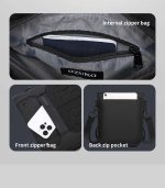 OZUKO 9783 Crossbody Sling Bag with Magnetic Closure and Water-Resistant Design for Urban Commute and Daily Use - Image 6