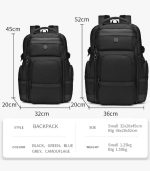 OZUKO 9792L Laptop Backpack – Sleek, Water-Resistant Anti-Theft Bag for 17″ Laptops & Travel Use - Image 4