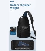 OZUKO 9805 Chest Sling Bag – Waterproof Oxford, Anti-Theft, Lightweight Crossbody - Image 12