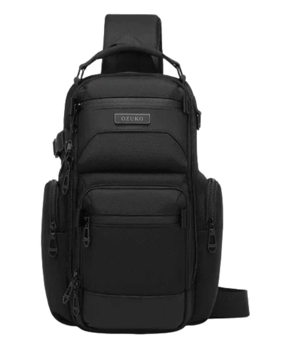 OZUKO-9805-Anti-thief-Lightweight-Chest-Bag OZUKO 9805 Chest Sling Bag – Waterproof Oxford, Anti-Theft, Lightweight Crossbody - Image 1
