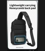 OZUKO 9807 Sling Chest Bag – Waterproof, Thermal Pouch, Anti-Theft Pocket - Image 17