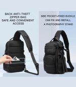 OZUKO 9808 Messenger Chest Sling Bag – Water-Resistant, Multi-Pocket Design - Image 15