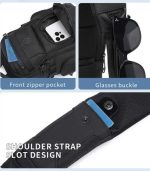 OZUKO 9808 Messenger Chest Sling Bag – Water-Resistant, Multi-Pocket Design - Image 19