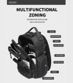 OZUKO 9812 Crossbody Sling Chest Bag – Anti-Theft Lock, Breathable Back Panel - Image 21