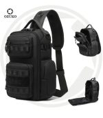 OZUKO 9812 Crossbody Sling Chest Bag – Anti-Theft Lock, Breathable Back Panel - Image 23