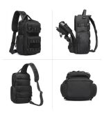 OZUKO 9812 Crossbody Sling Chest Bag – Anti-Theft Lock, Breathable Back Panel - Image 10