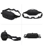 OZUKO 9825 Mini Sling Bag – Water-Resistant Chest Bag with Rotating Compression for Travel & Daily Use - Image 7