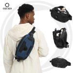 OZUKO 9825 Mini Sling Bag – Water-Resistant Chest Bag with Rotating Compression for Travel & Daily Use