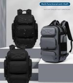 OZUKO 9842L Travel Laptop Backpack – USB Port, Water-Resistant - Image 10