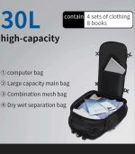 OZUKO 9842L Travel Laptop Backpack – USB Port, Water-Resistant - Image 32