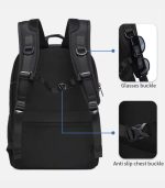 OZUKO 9847 Travel Laptop Backpack – USB Port, Water-Resistant - Image 12