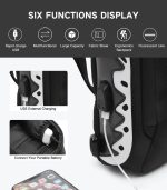 OZUKO 9281 Reflective Anti-Theft Sling Bag – Stylish Crossbody for Men with USB Charging - Image 8