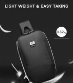 OZUKO 9281 Reflective Anti-Theft Sling Bag – Stylish Crossbody for Men with USB Charging - Image 18