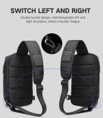 OZUKO 9315 Designer Single Shoulder Bag – Stylish & Functional Crossbody for Everyday Travel - Image 5