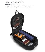 OZUKO 9321 Tactical Sling Bag – Compact, Durable & Anti-Stress Crossbody for Men - Image 3