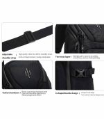 OZUKO 9729 Men’s Water-Resistant Crossbody Shoulder Bag – Lightweight Casual Purse for Work, School, College & Travel - Image 9