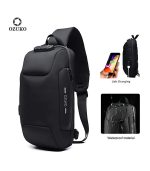 OZUKO 9223 Anti-Theft Sling Bag – Compact, Reflective & USB-Enabled for Everyday Carry - Image 8